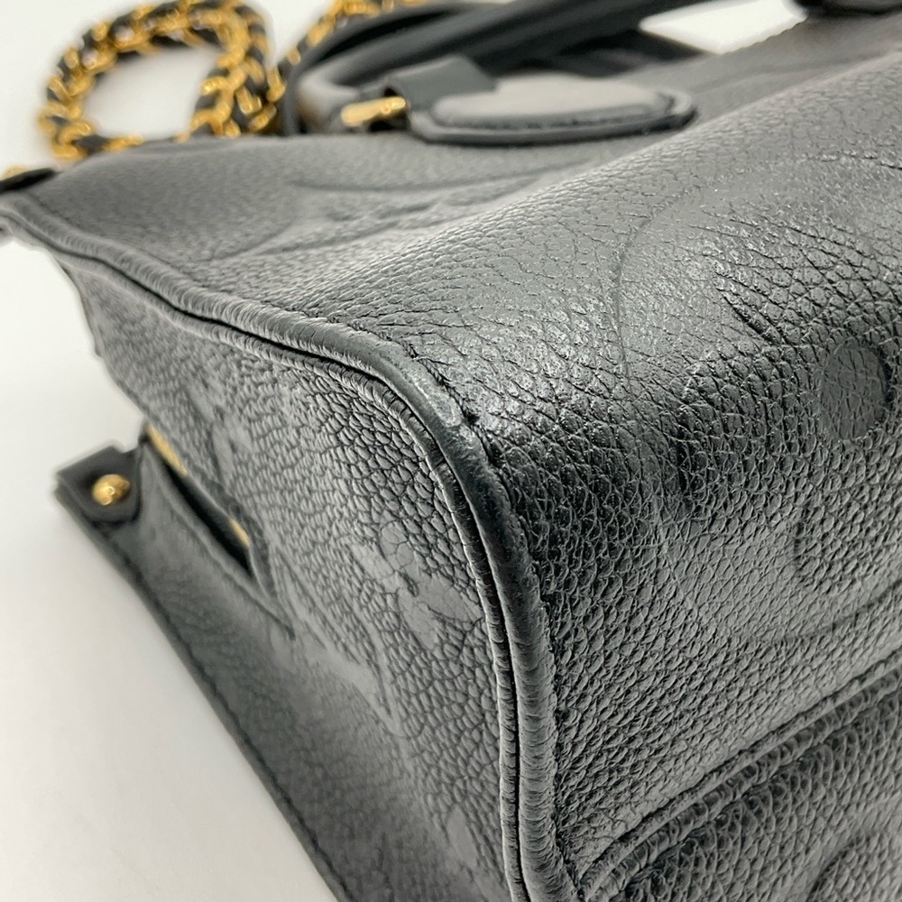 Louis Vuitton On The Go East West Monogram Black Leather Tote Bag Purse - Picture 12 of 14